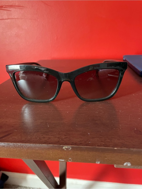 Love Moschino Green Sunglasses with Cream & Gold Heart Detail main image 2